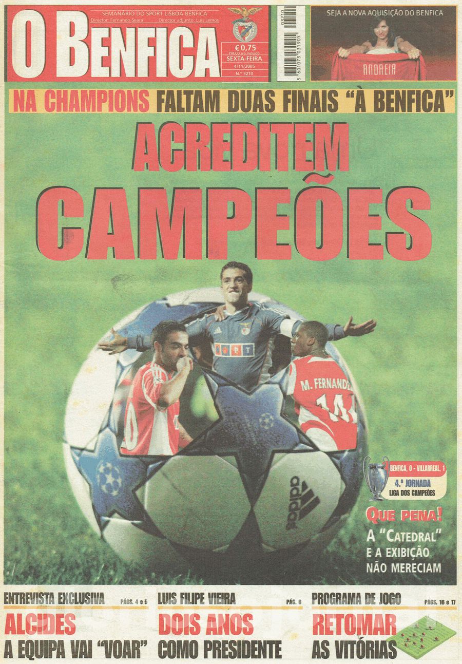 jornal o benfica 3210 2005-11-04